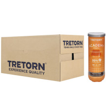 TRETORN ACADEMY ORANJE TENNISBALLEN (KARTON VAN 24 TUBES MET 3 BALLEN)