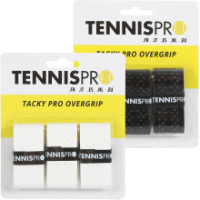 TENNISPRO TACKY PRO PERFORATED PAK VAN 3 OVERGRIPS