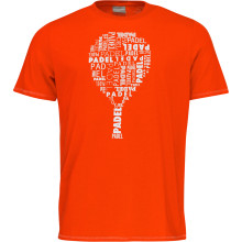 HEAD JUNIOR TYPO PADEL T-SHIRT JONGENS