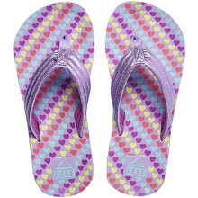 REEF AHI LAVENDER HEARTS JUNIOR SLIPPERS