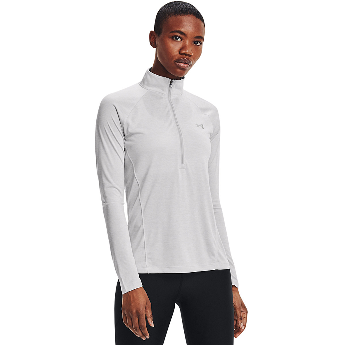 UNDER ARMOR TECH 1/2 ZIP T-SHIRT MET LANGE MOUWEN DAMES UNDER ARMOUR - Dames - Kleding | Tennispro