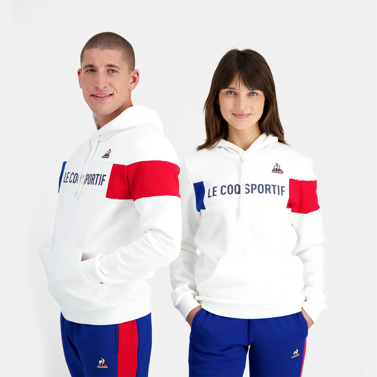LE COQ SPORTIF UNISEX TRICOLOR HOODIE LE COQ SPORTIF Dames Kleding Tennispro