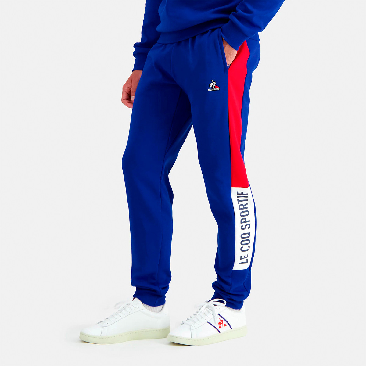 LE COQ SPORTIF REGULAR TRICOLORE BROEK LE COQ SPORTIF Heren Kleding Tennispro