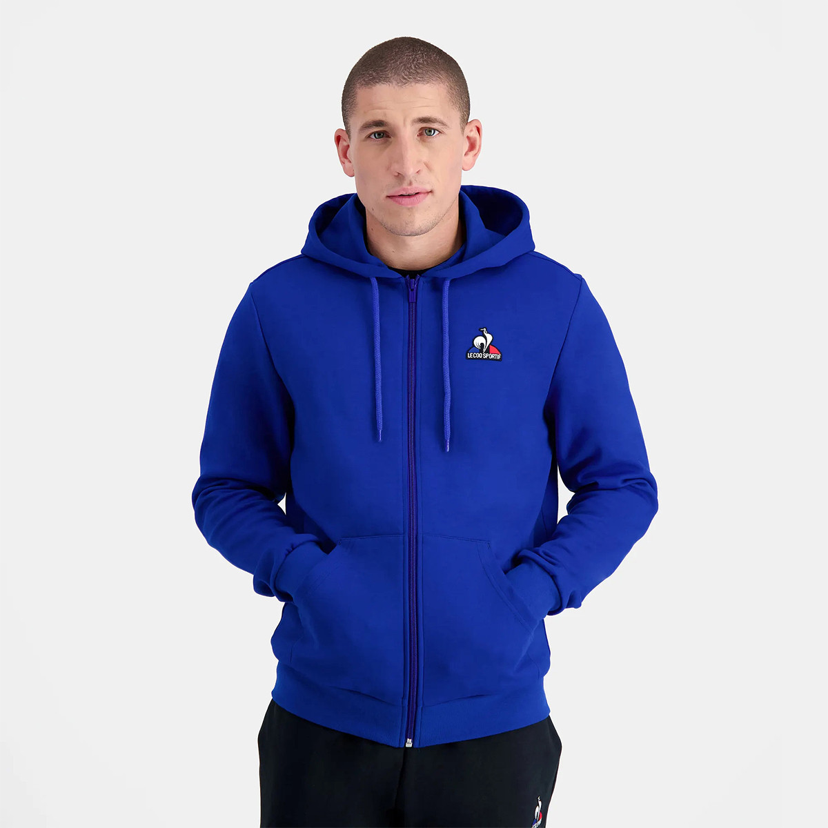LE COQ SPORTIF ESSENTIALS FULL ZIP HOODIE LE COQ SPORTIF Heren Kleding Tennispro