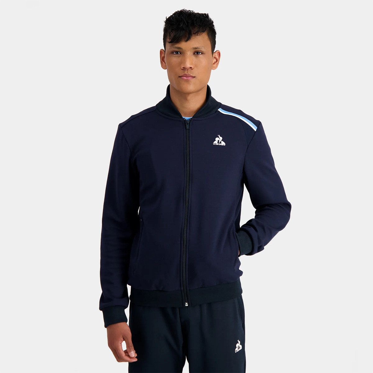 LE COQ SPORTIF HERITAGE NEW YORK FULL ZIP SWEATER LE COQ SPORTIF Heren Kleding Tennispro