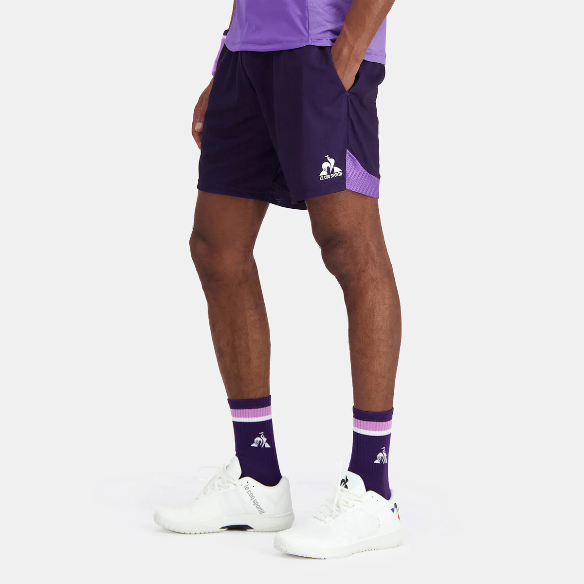 Le coq sportif tennis shorts discount
