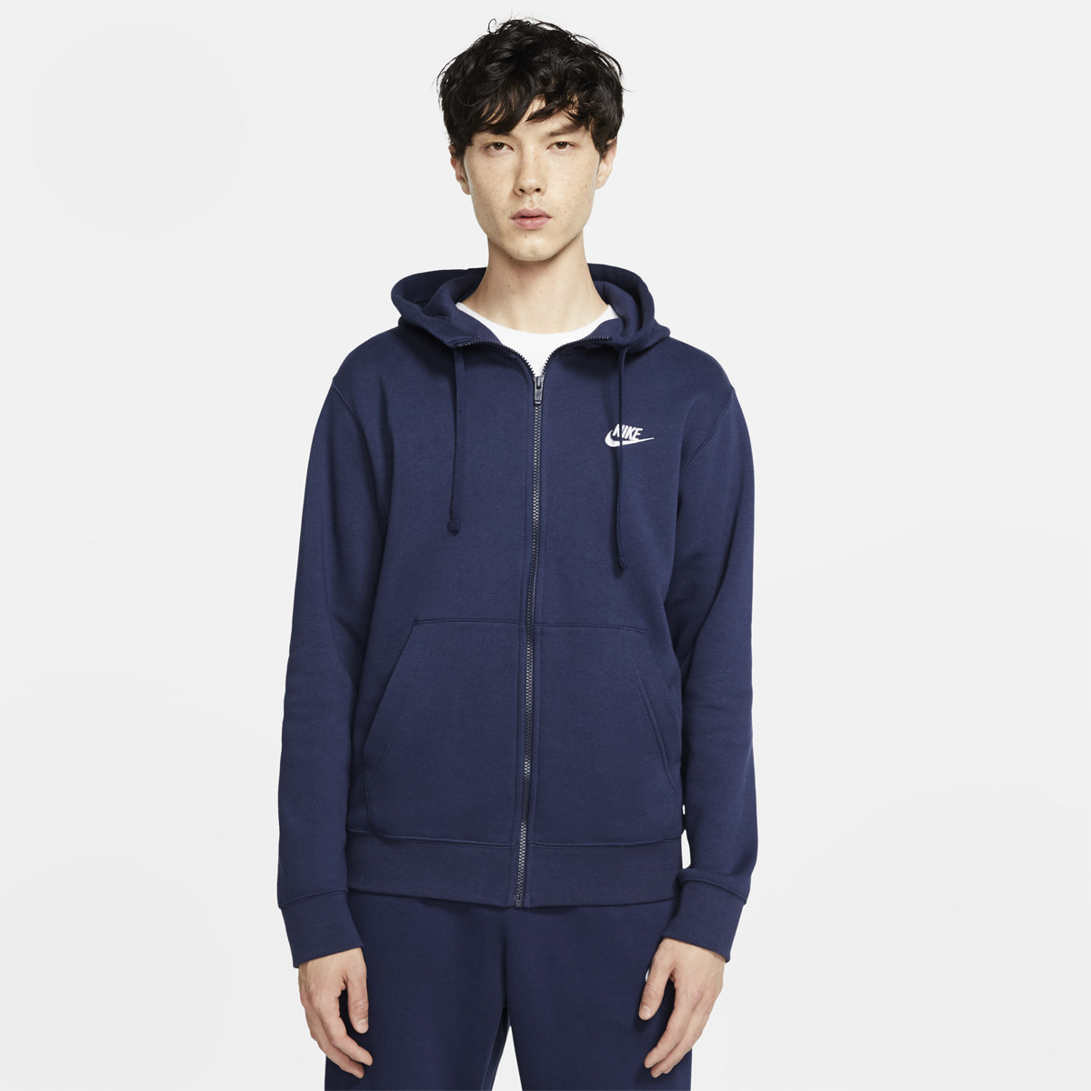 NIKE SPORTSWEAR CLUB HOODIE MET RITS NIKE Heren Kleding Tennispro