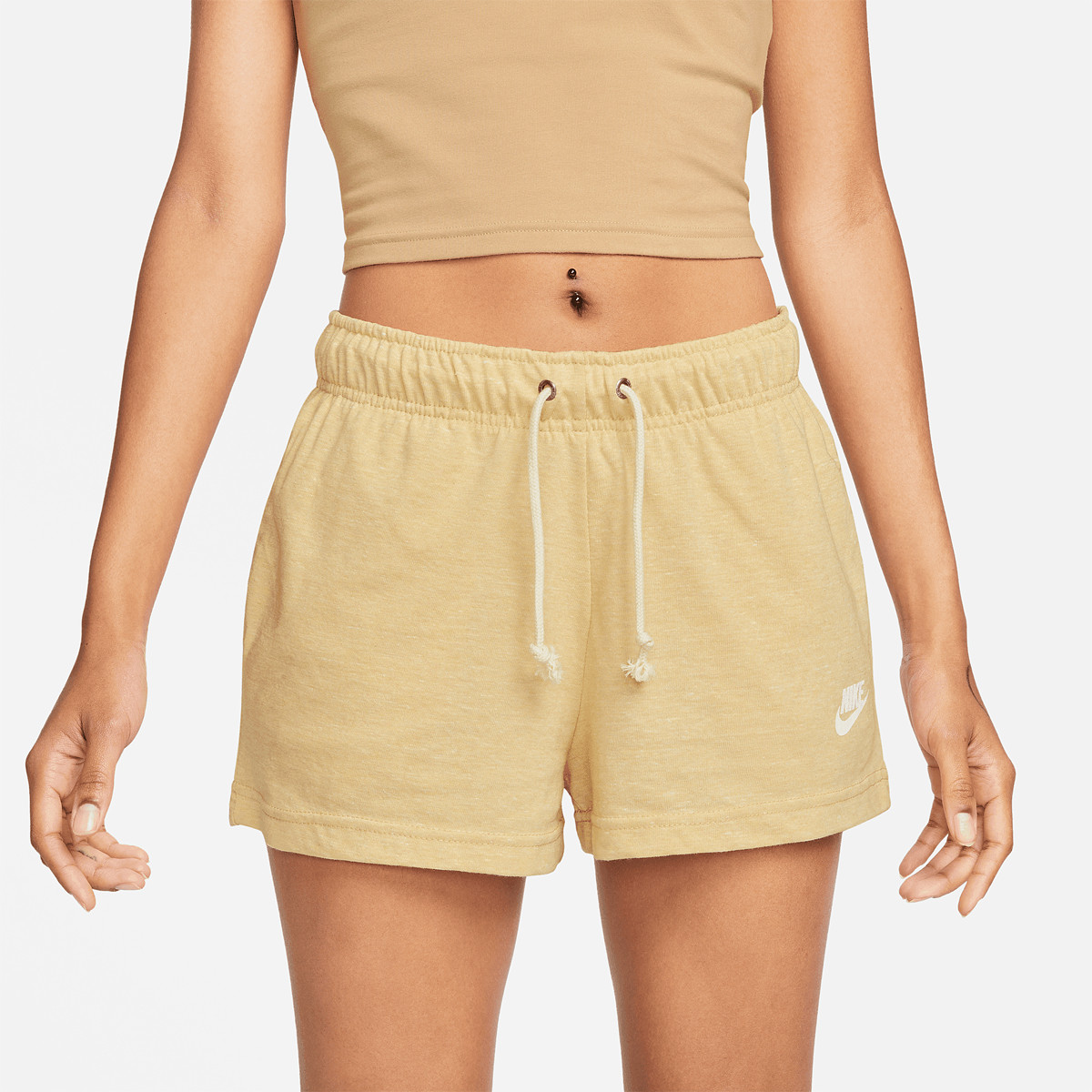 Beige nike shorts new arrivals