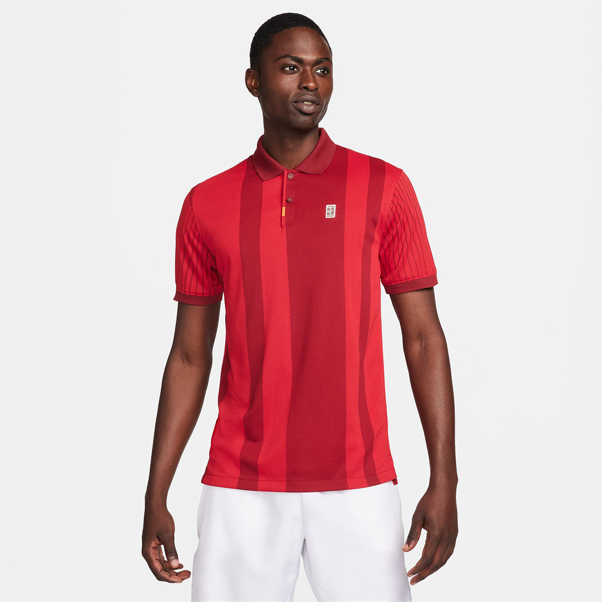 NIKE DRI FIT HERITAGE PRINT SP24 POLO NIKE Heren Kleding Tennispro