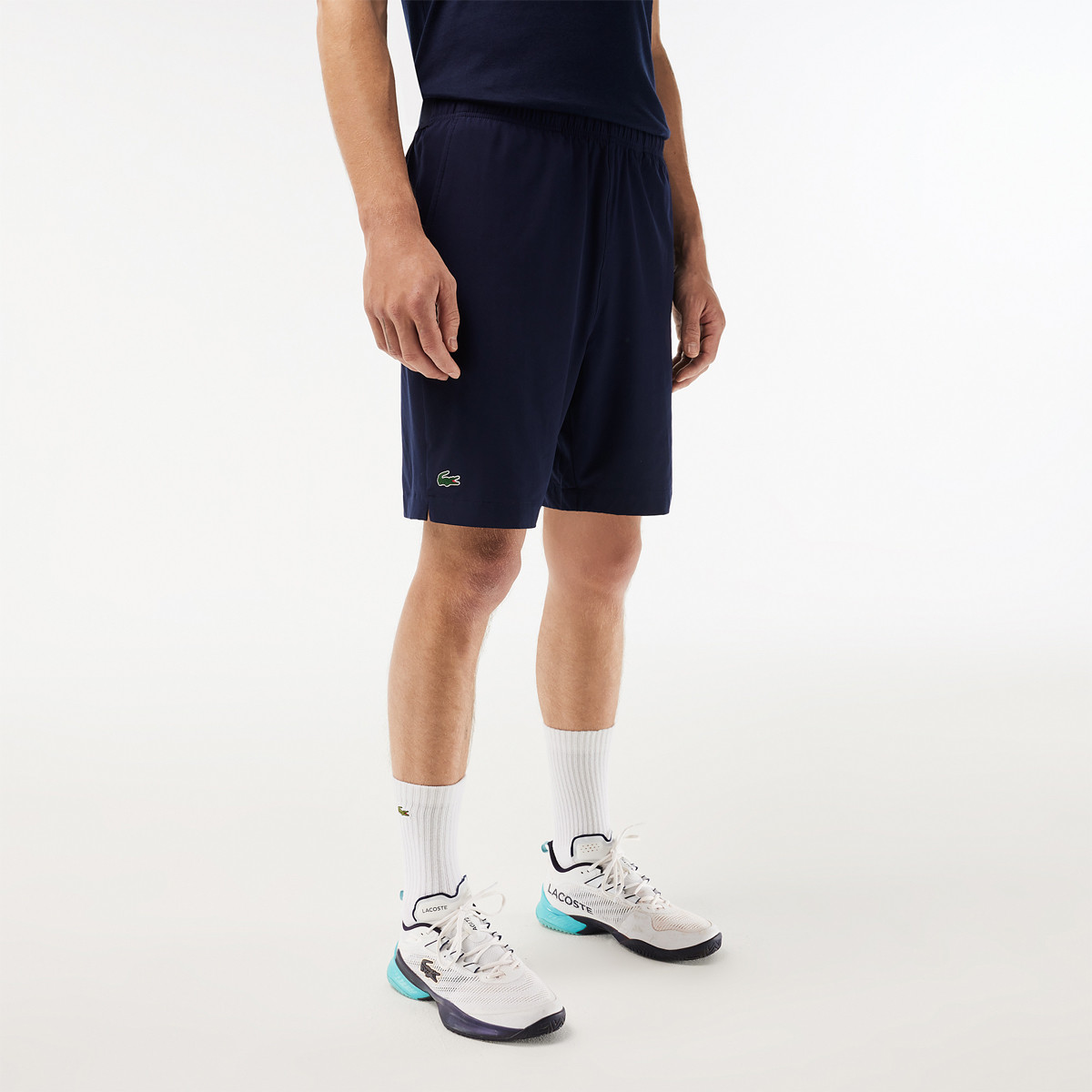 Lacoste shorts blue sale