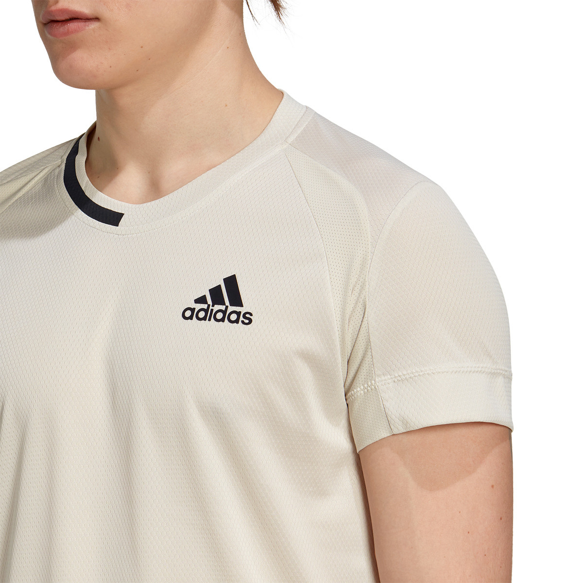 Adidas shirt sales heren beige