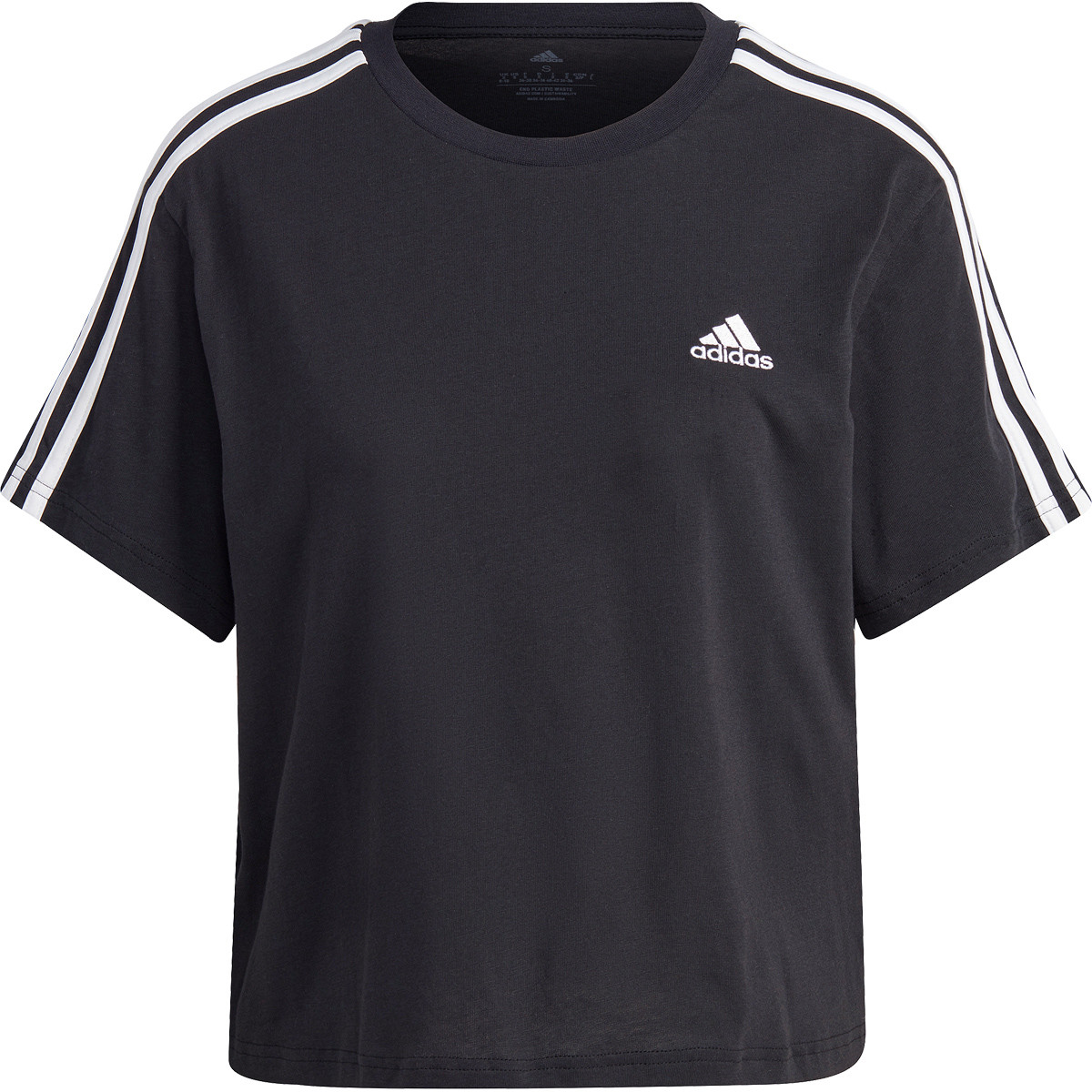 Adidas - originals - t-shirt met lange mouwen en drie strepen in zwart clearance