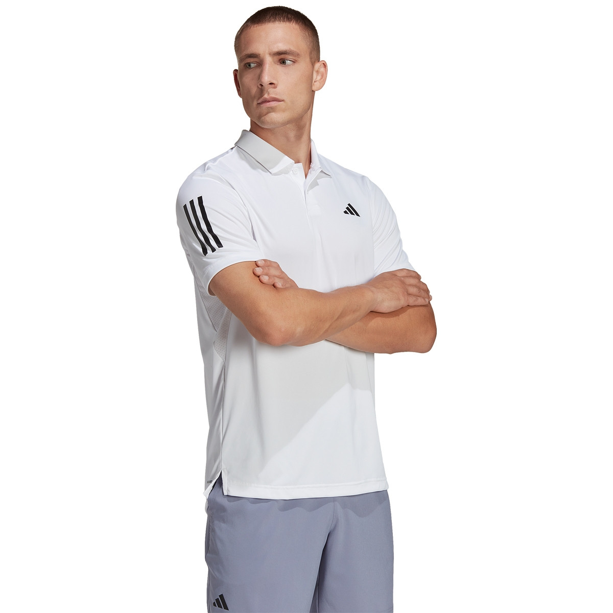 Adidas polo outlet 3 stripes