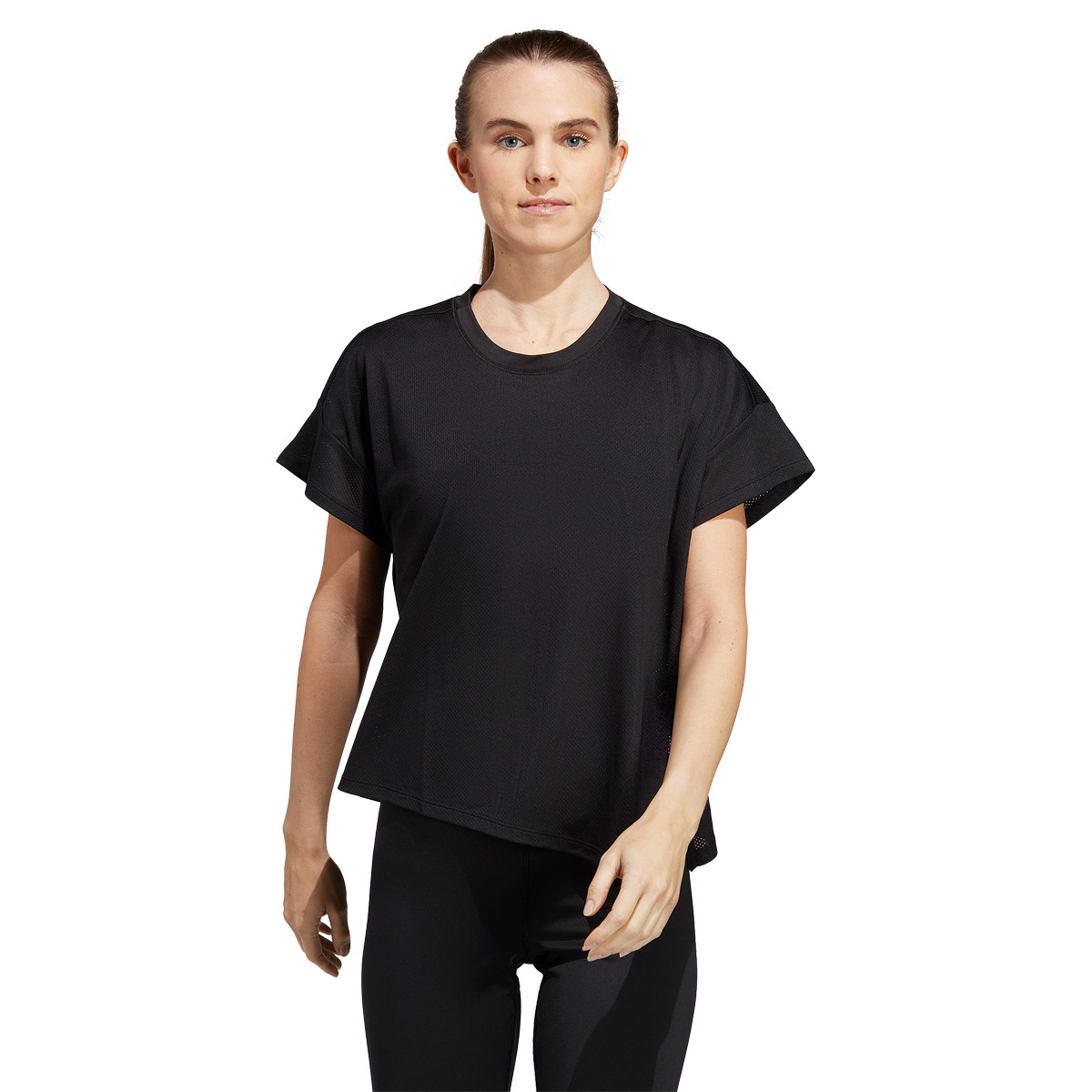 Adidas t shirt dames zwart online