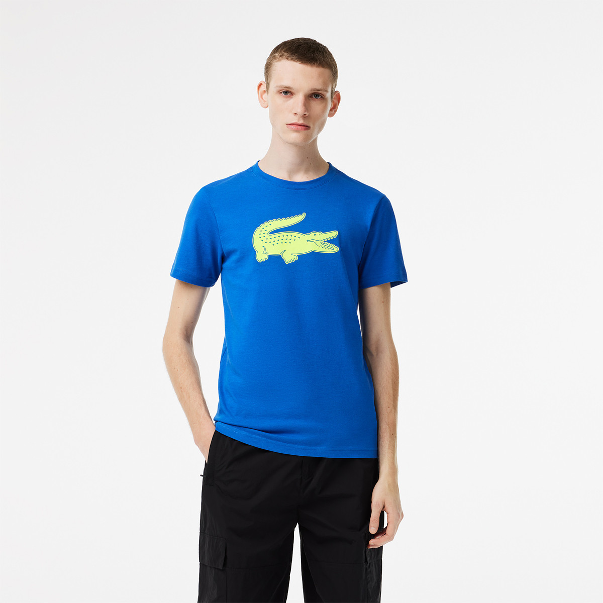Lacoste big logo t shirt discount