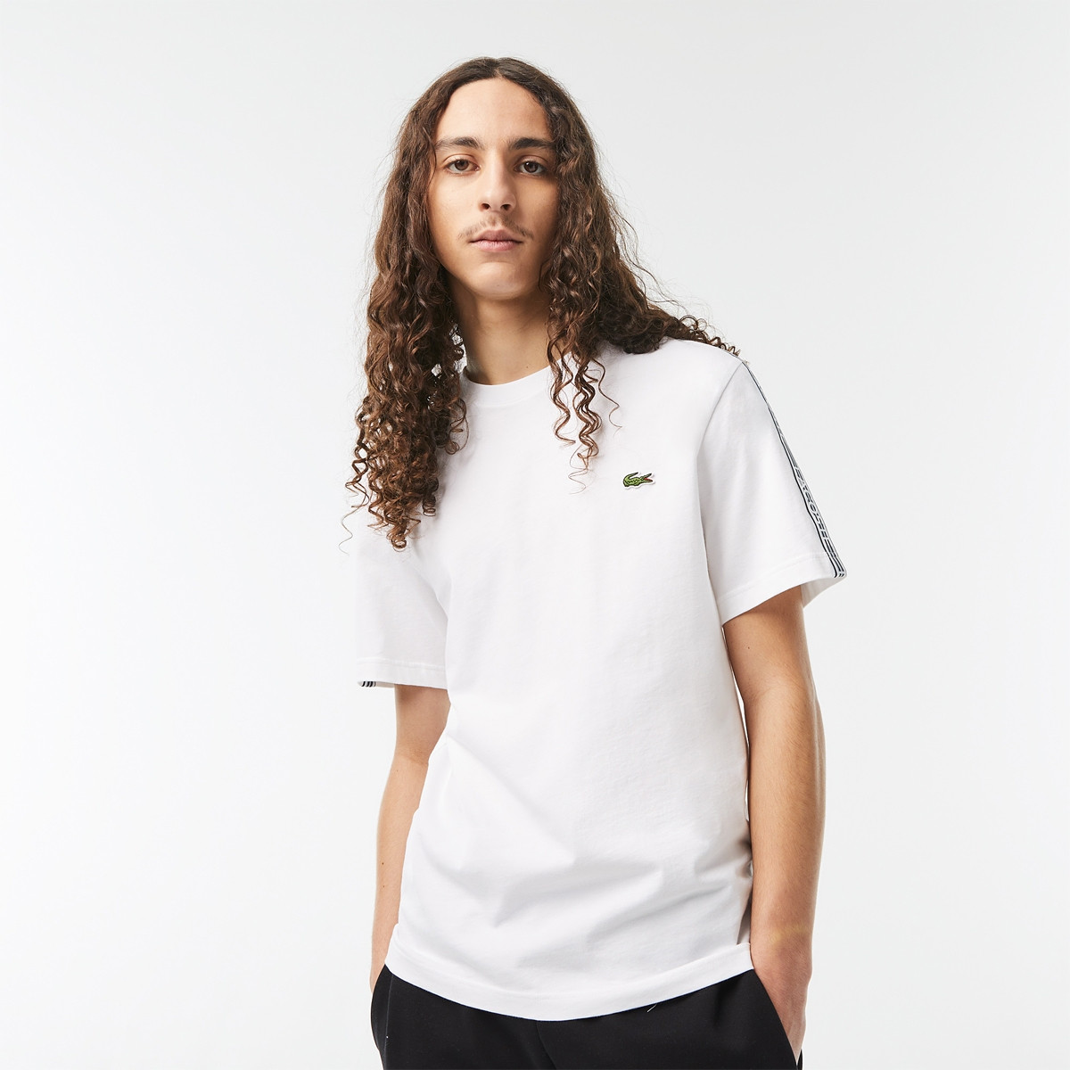Lacoste brand t shirt best sale